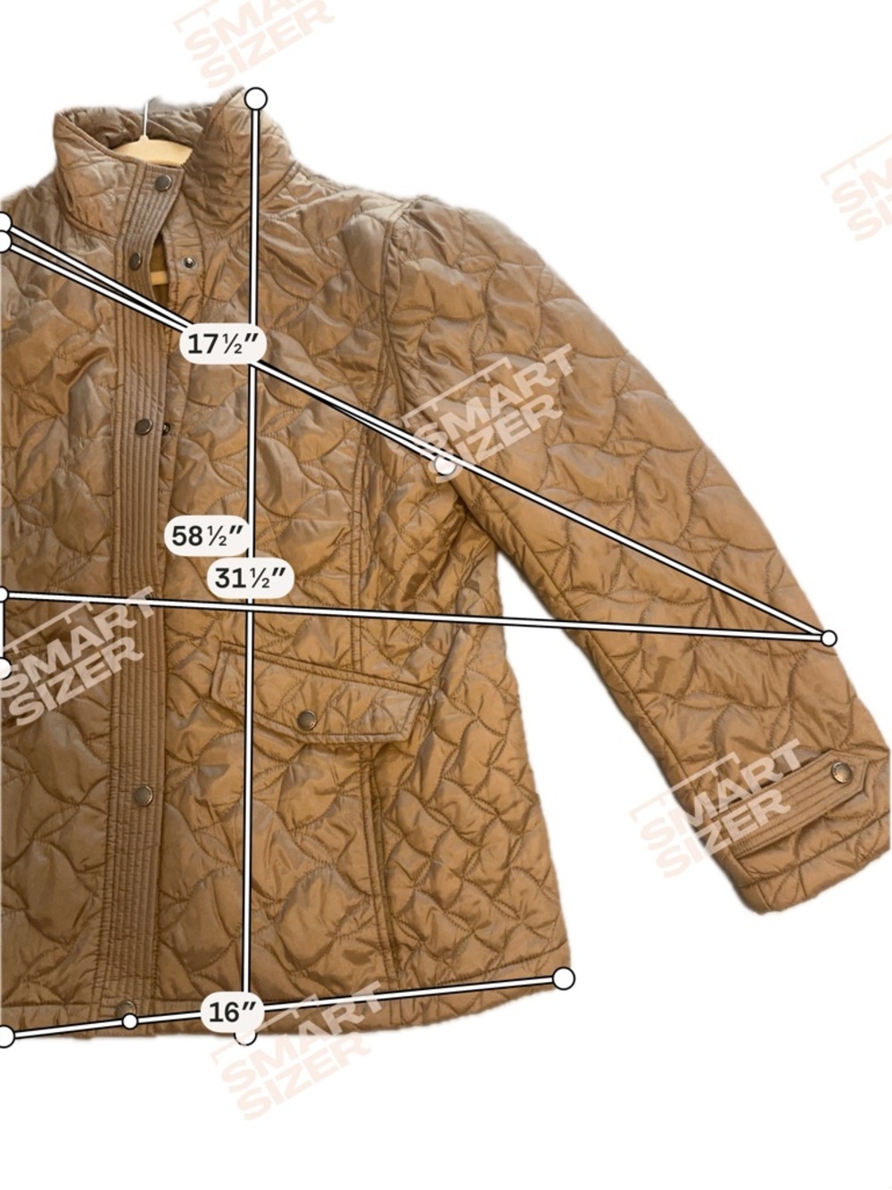 Lands' End Women's Jacket, Size Large, Brown - Picture 7 of 7